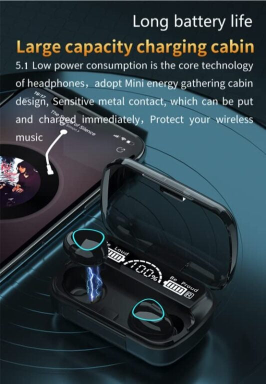 M10 TWS Wireless Bluetooth Earbuds