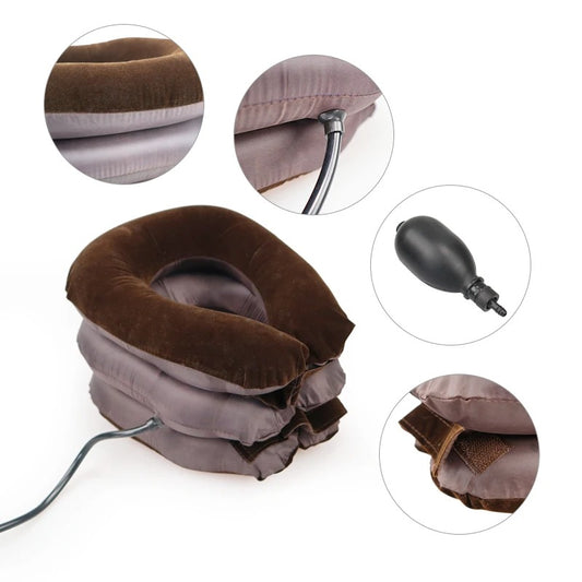 Neck Stretcher Inflatable Device Soft Neck Cervical Collar Pillow