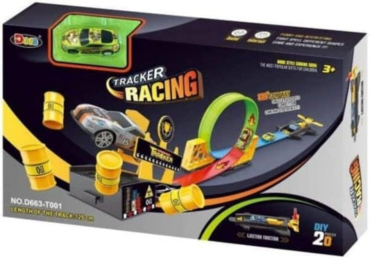 Tracker Racing Set-360 Degrees Rotation Loops Car Track | Martigo Store