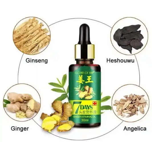7 Days Ginger Germinal Oil for Hair Regrowth